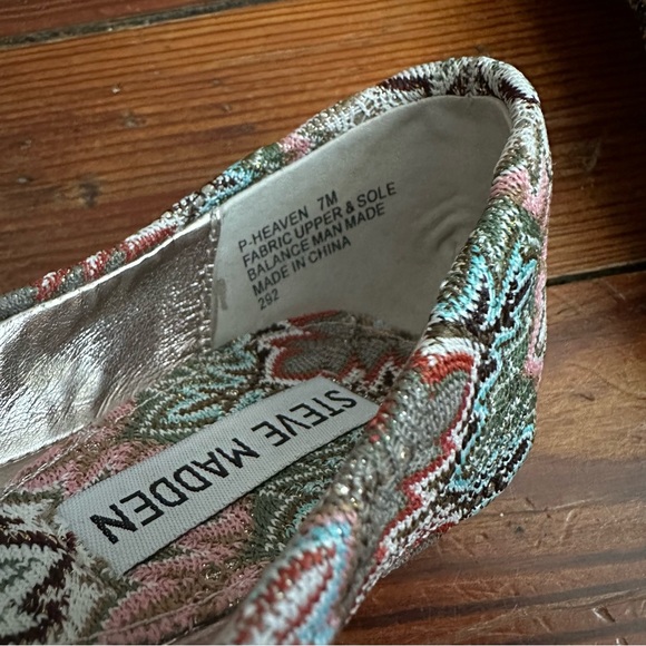 Steve Madden printed Heaven flats in Beige 6.5 - Picture 4 of 8